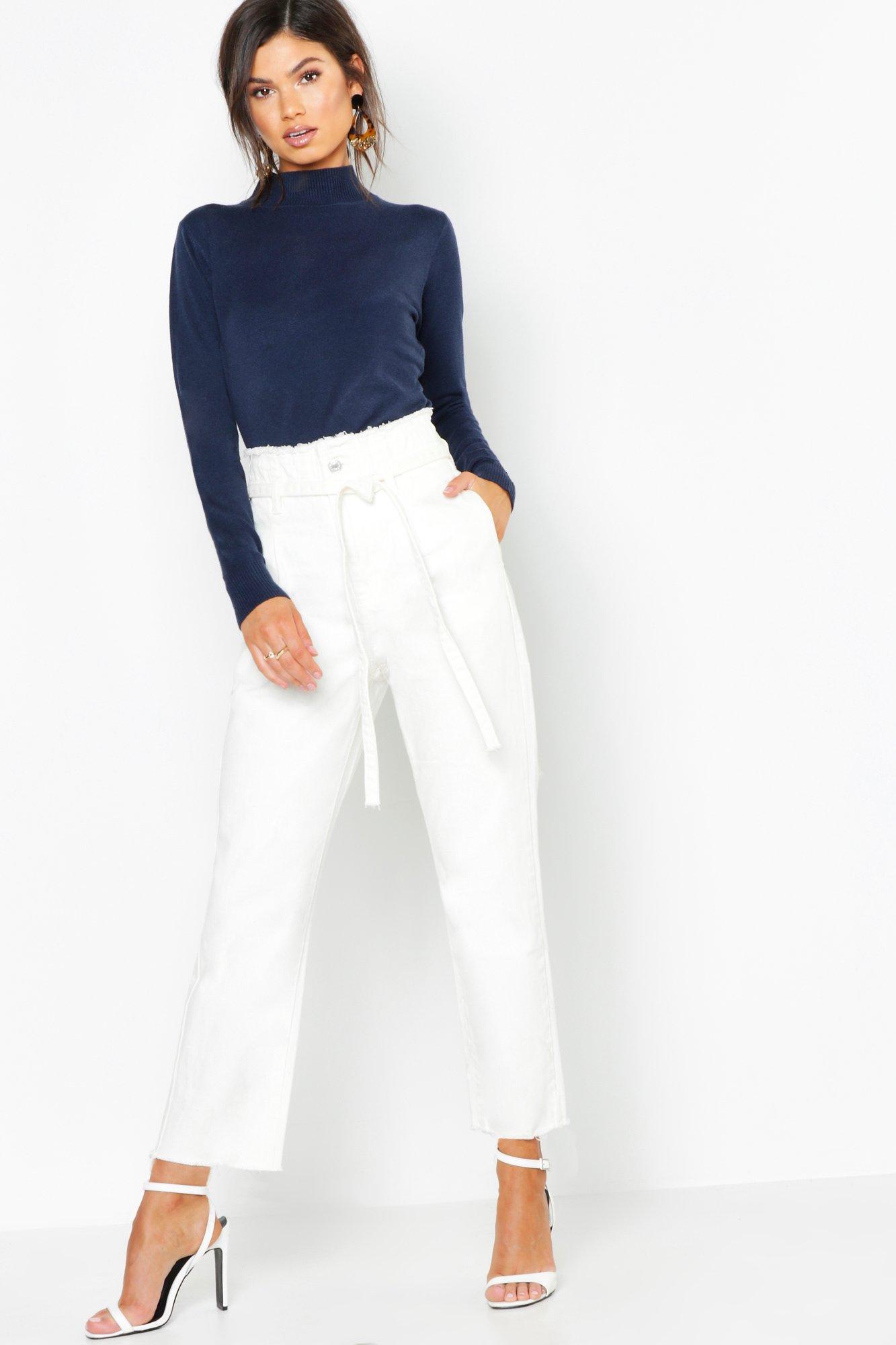 boohoo paperbag jeans