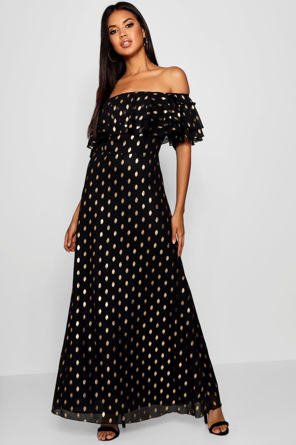 off the shoulder maxi dress canada