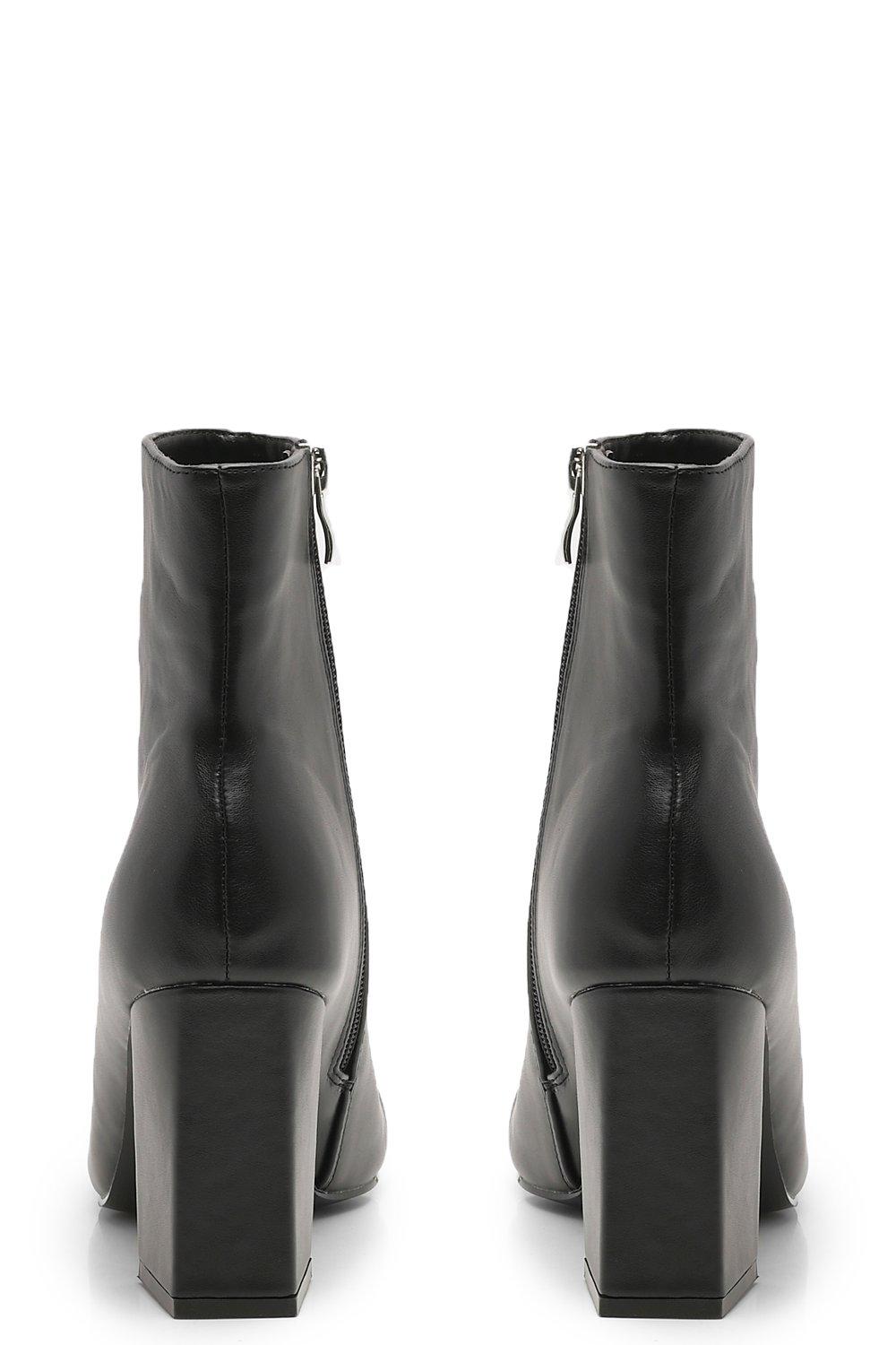 Bottines store talon evase