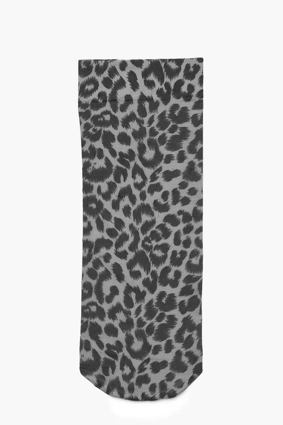 Knöchelsocken mit Leoparden-Print image number 1