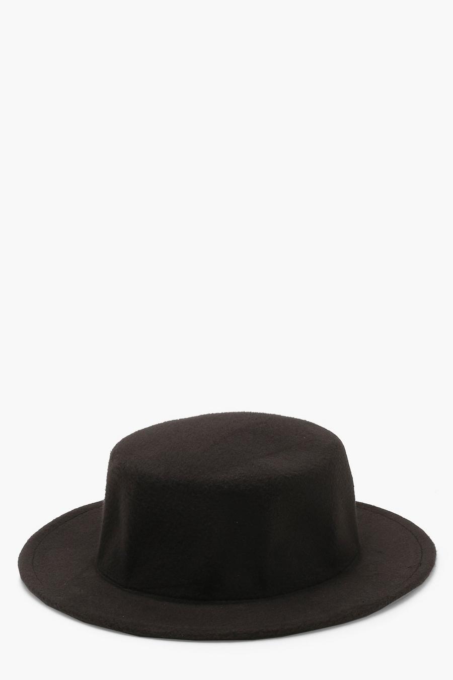 Sombrero estilo bote estructurado de fieltro image number 1