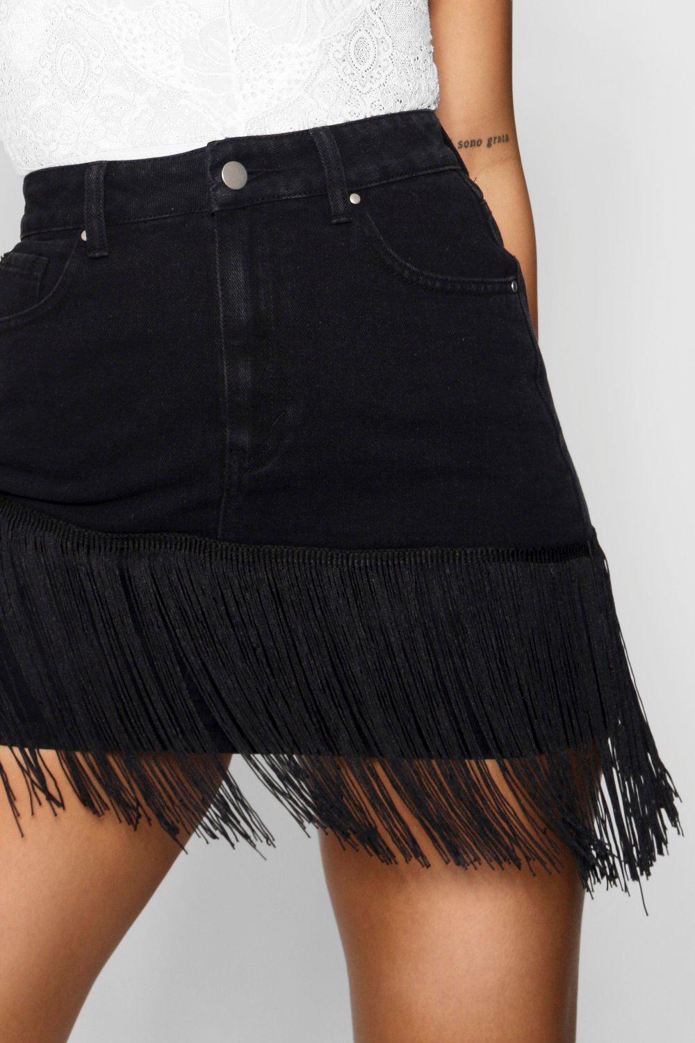 Fringe 2024 denim skirt