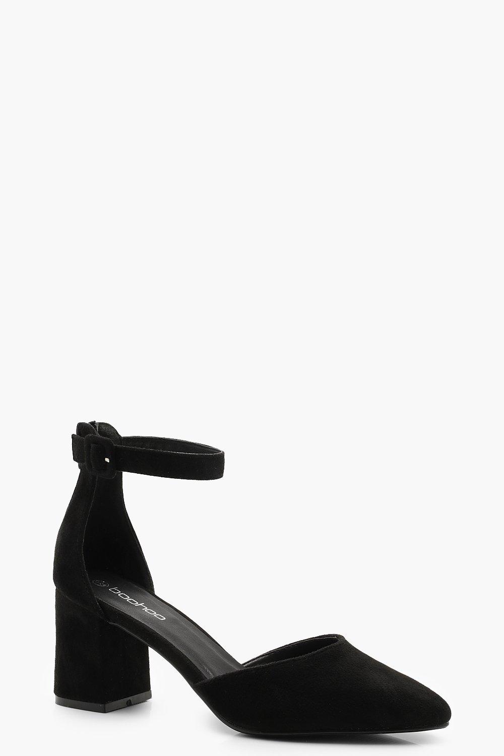 pointed block heel sandals