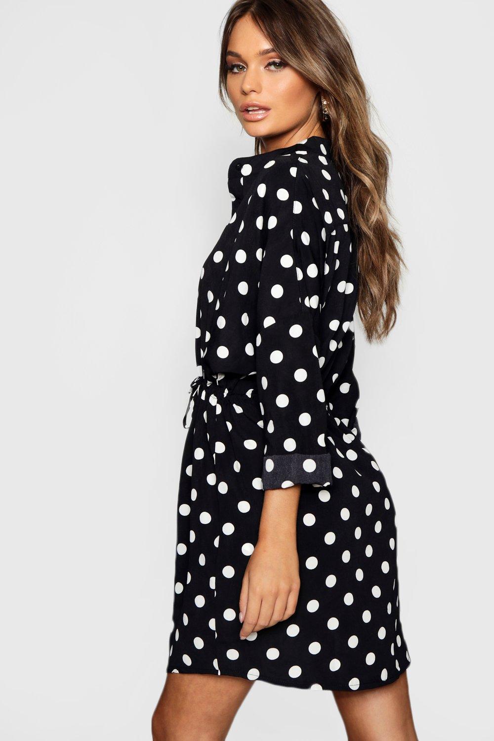 polka dot tunic dress