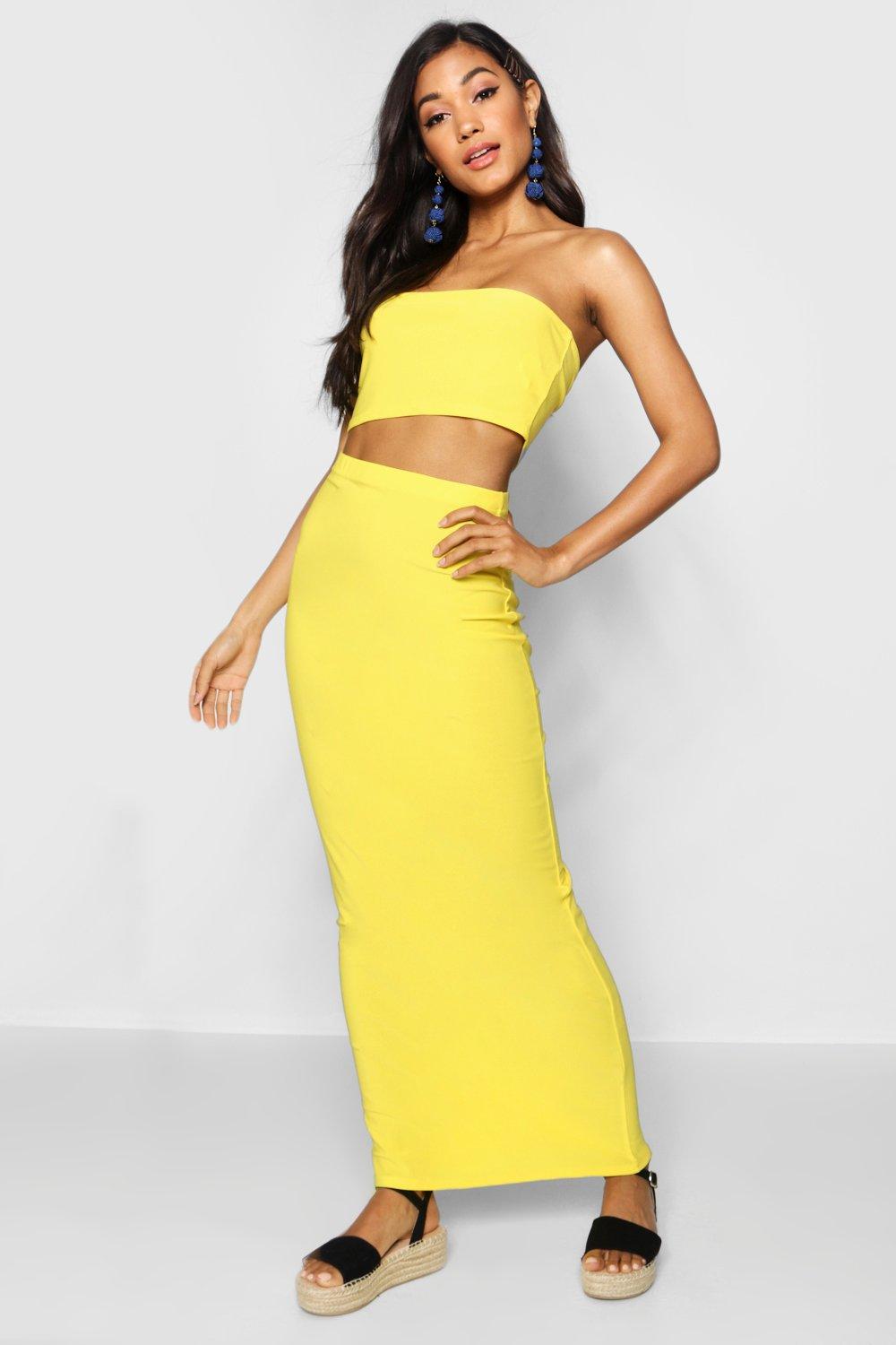 boohoo jersey maxi skirt