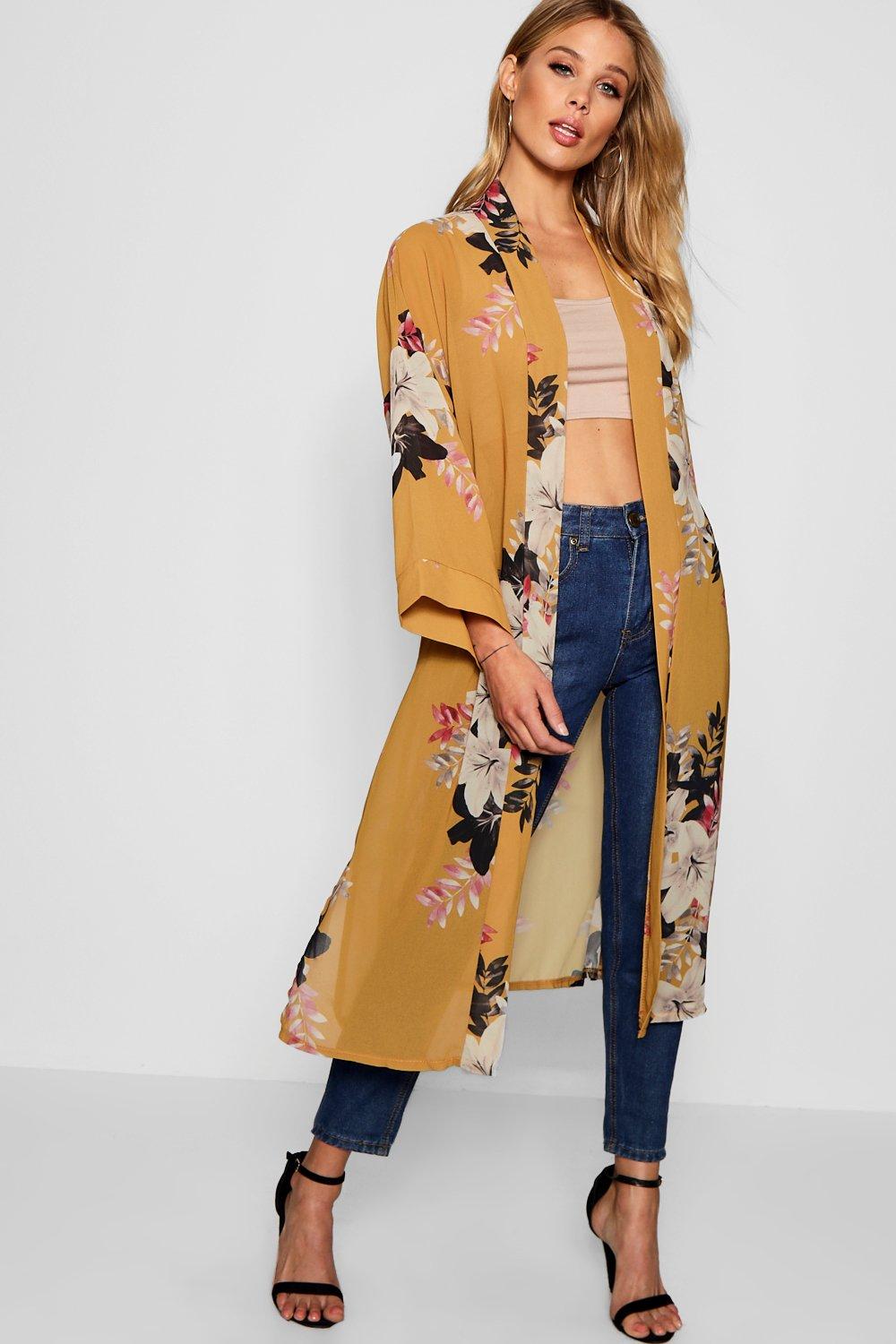 boohoo maxi kimono