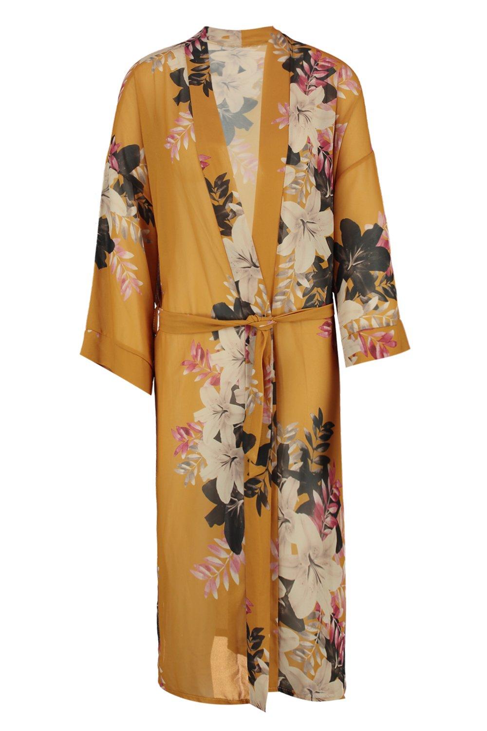 boohoo maxi kimono