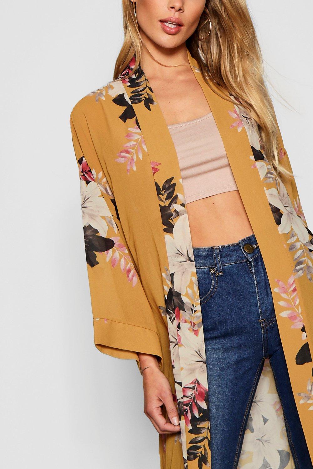 boohoo maxi kimono