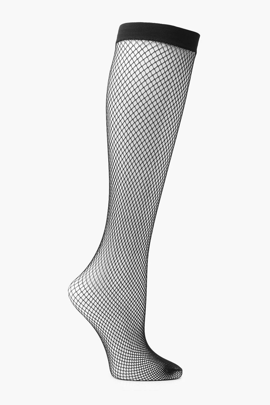 Knie- und Oberschenkelstrümpfe aus Netzmaterial image number 1