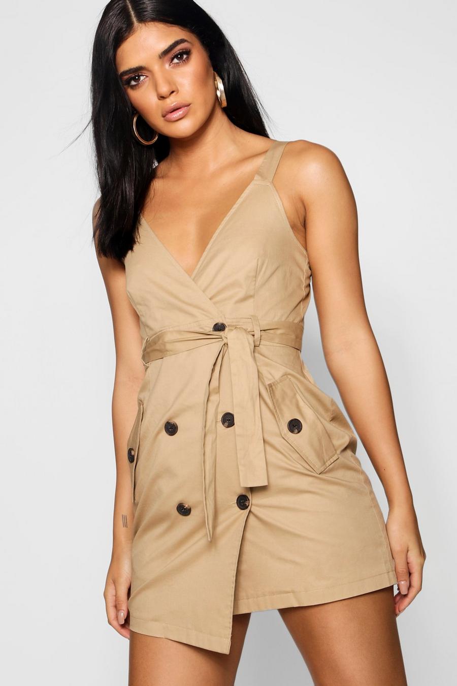 Trench Sleeveless Wrap Dress image number 1