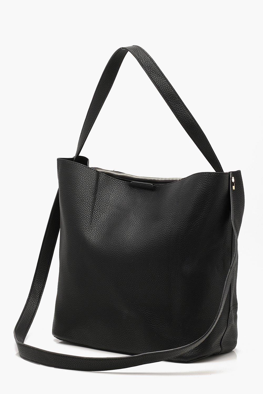 Leather Bucket Bag Black Bucket Bag Leather Shoulder Bag 