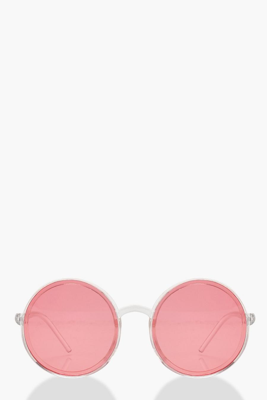Runde Sonnenbrille mit farbigen Gläsern image number 1