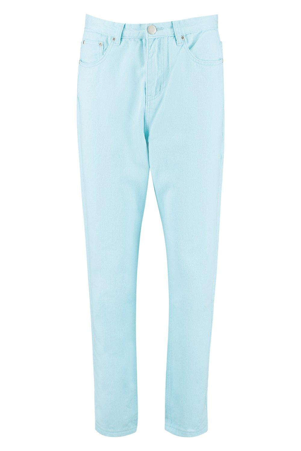 pastel blue jeans