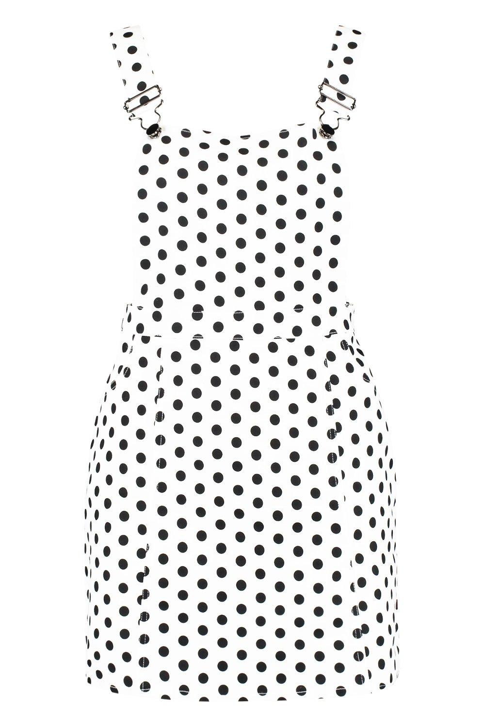 denim polka dot dress