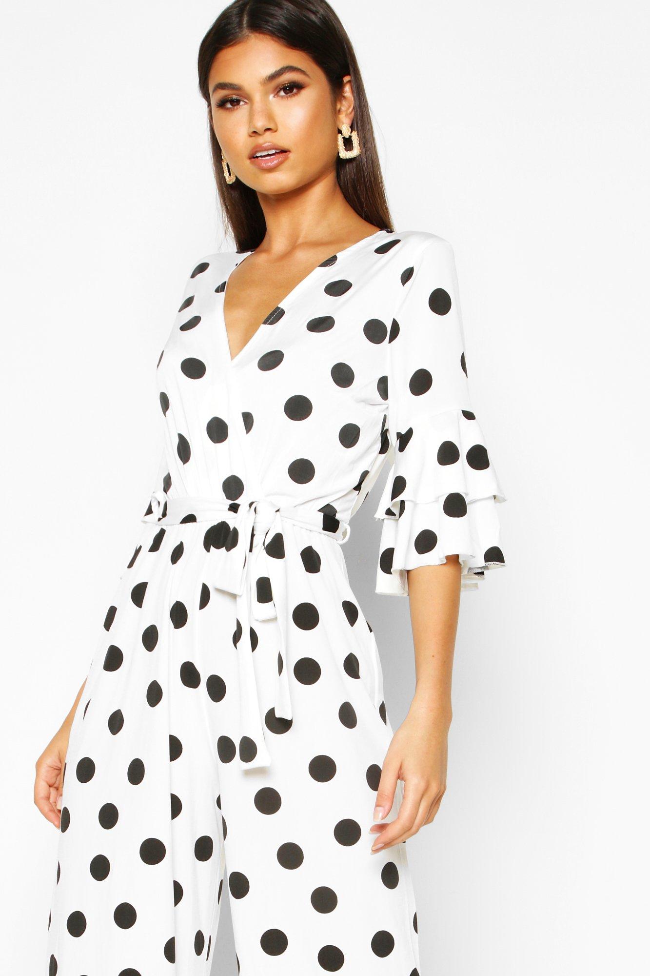 boohoo spotty jumpsuit