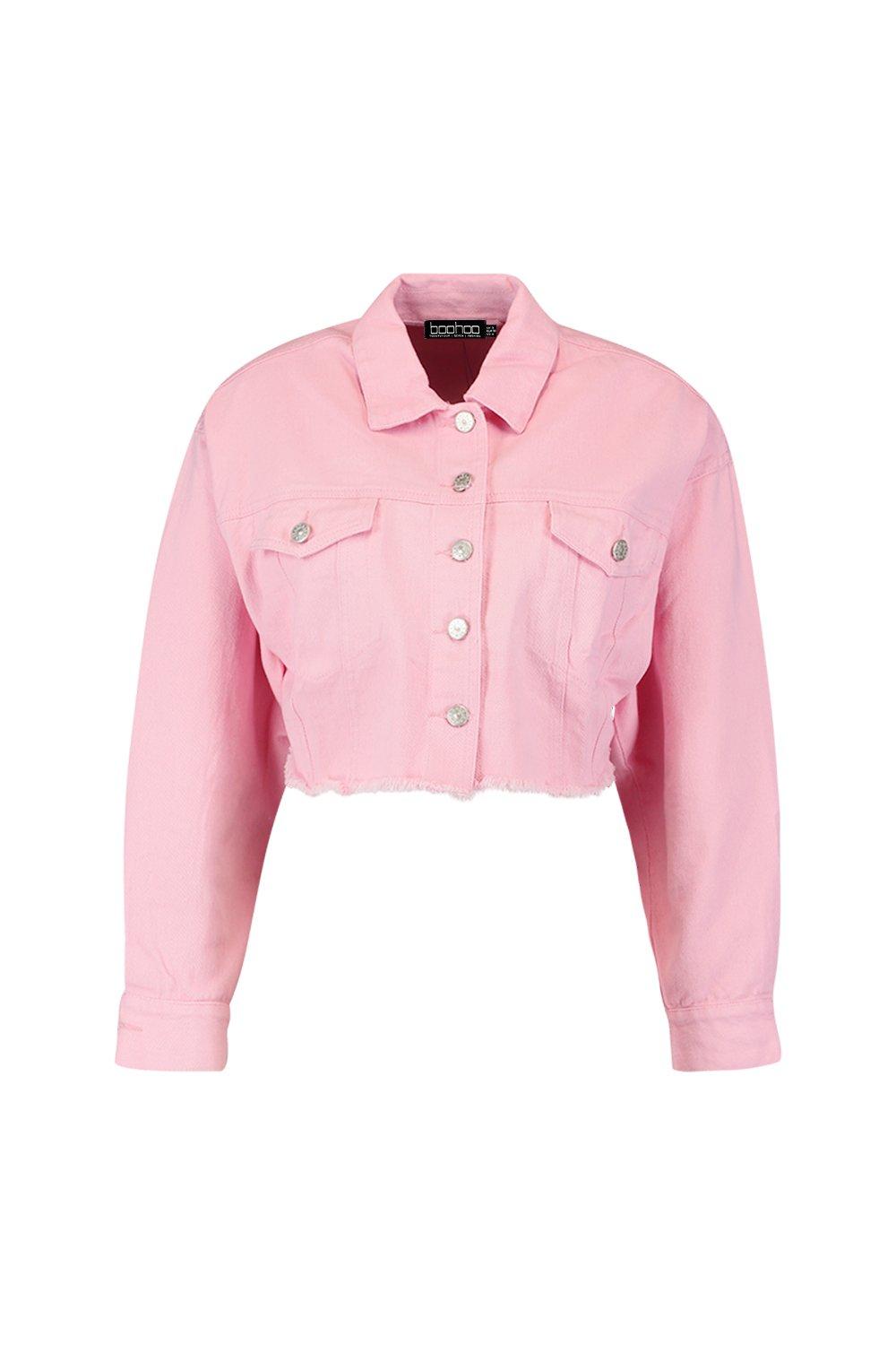 light pink jean jacket