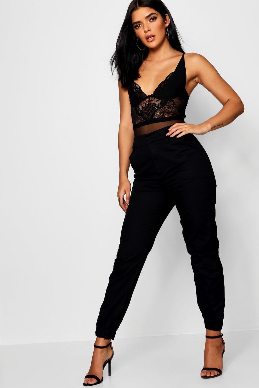 Black Cargo Trousers