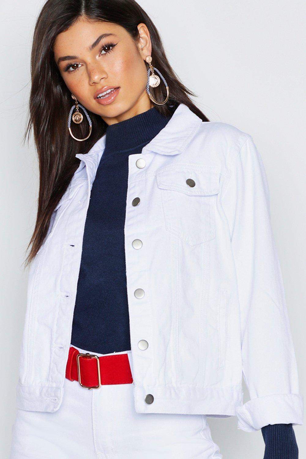 Ladies White Denim Jacket | vlr.eng.br