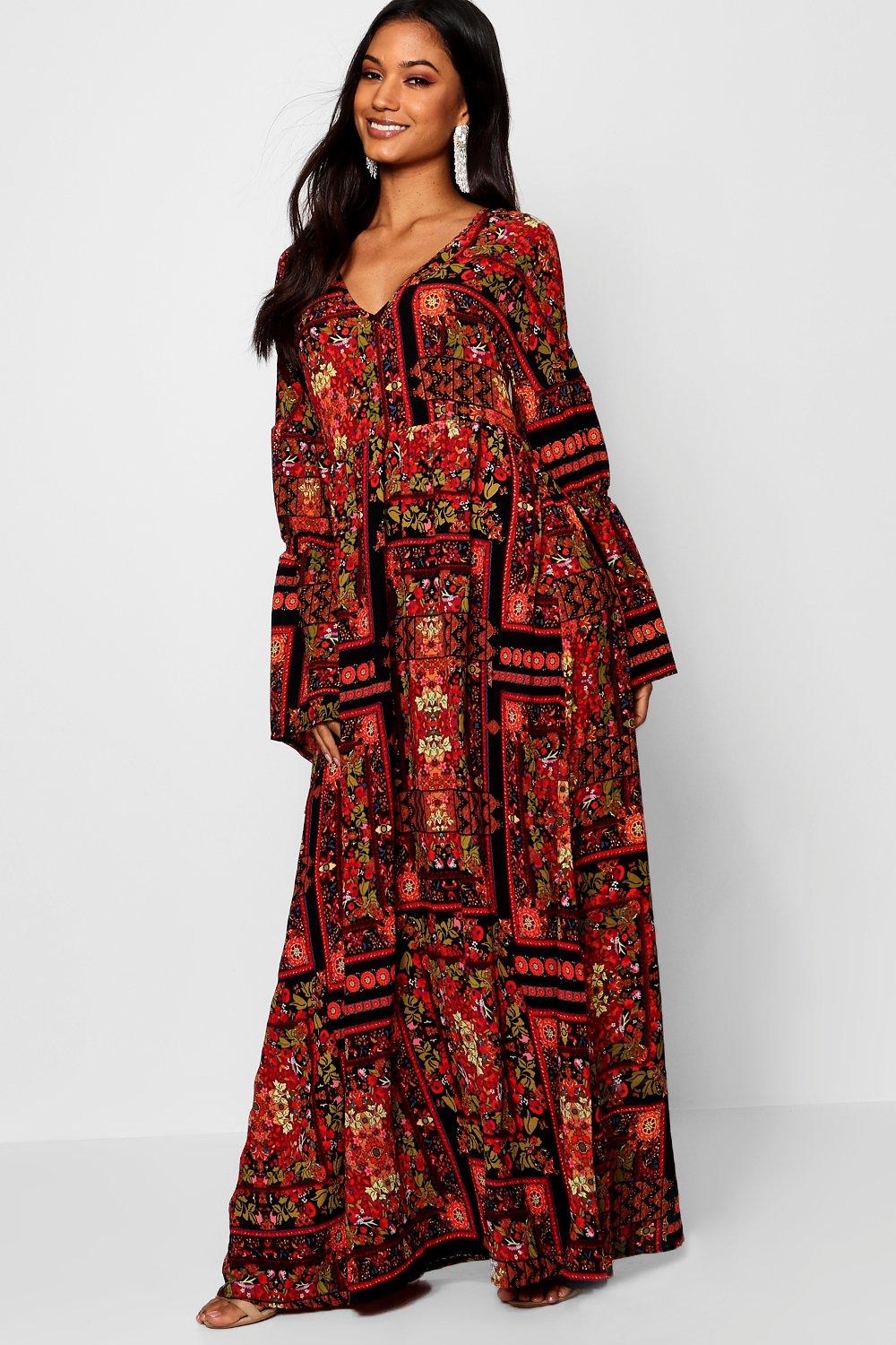 boohoo boho dress