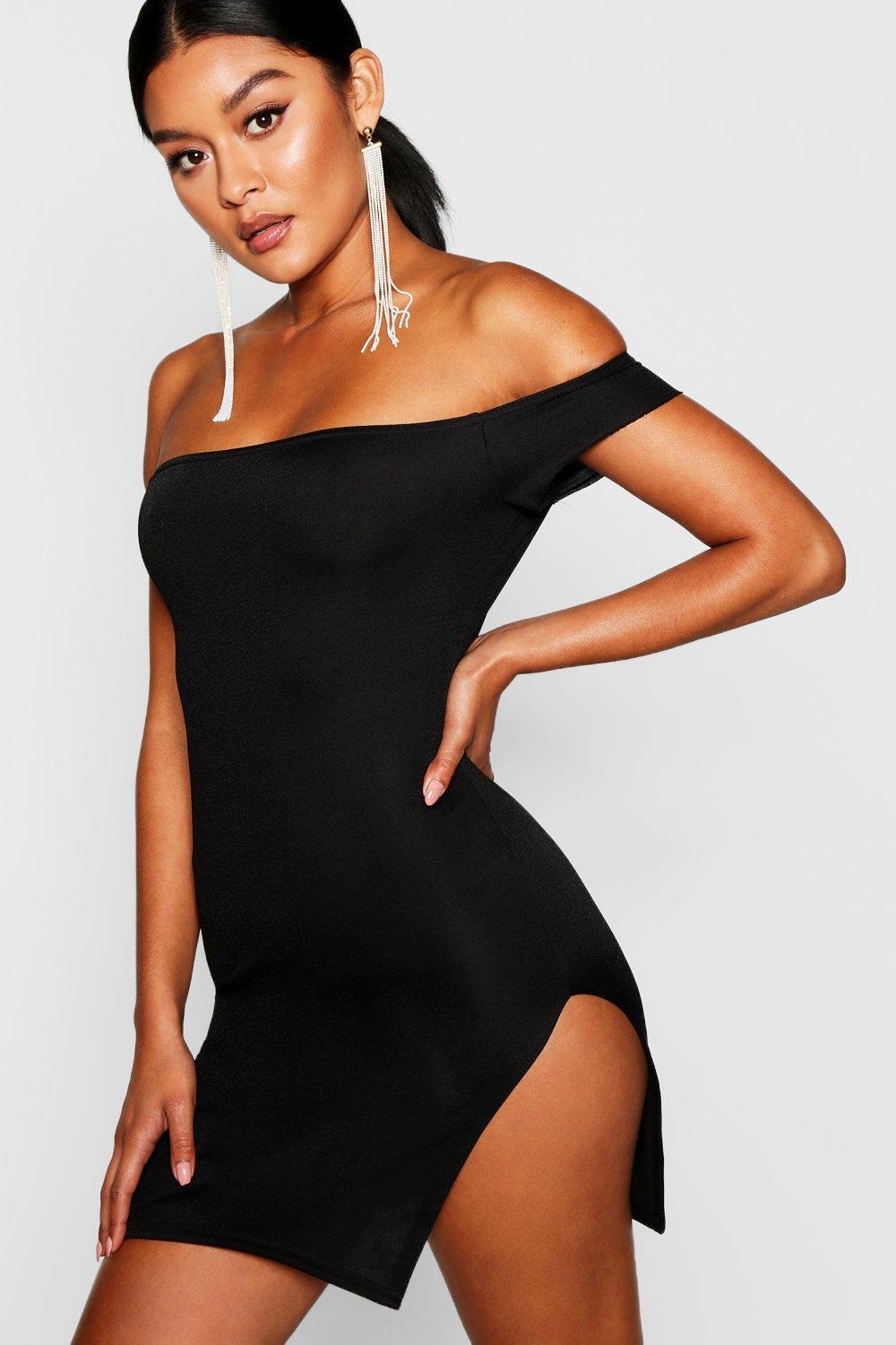 boohoo split dress