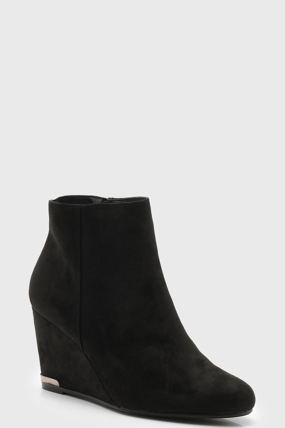 wedge shoe boots