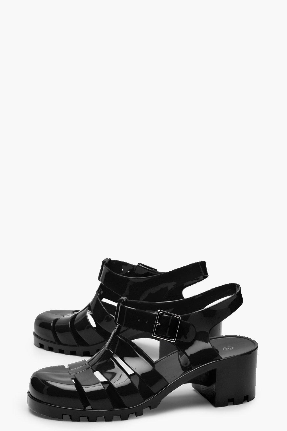 High heel jelly online sandals