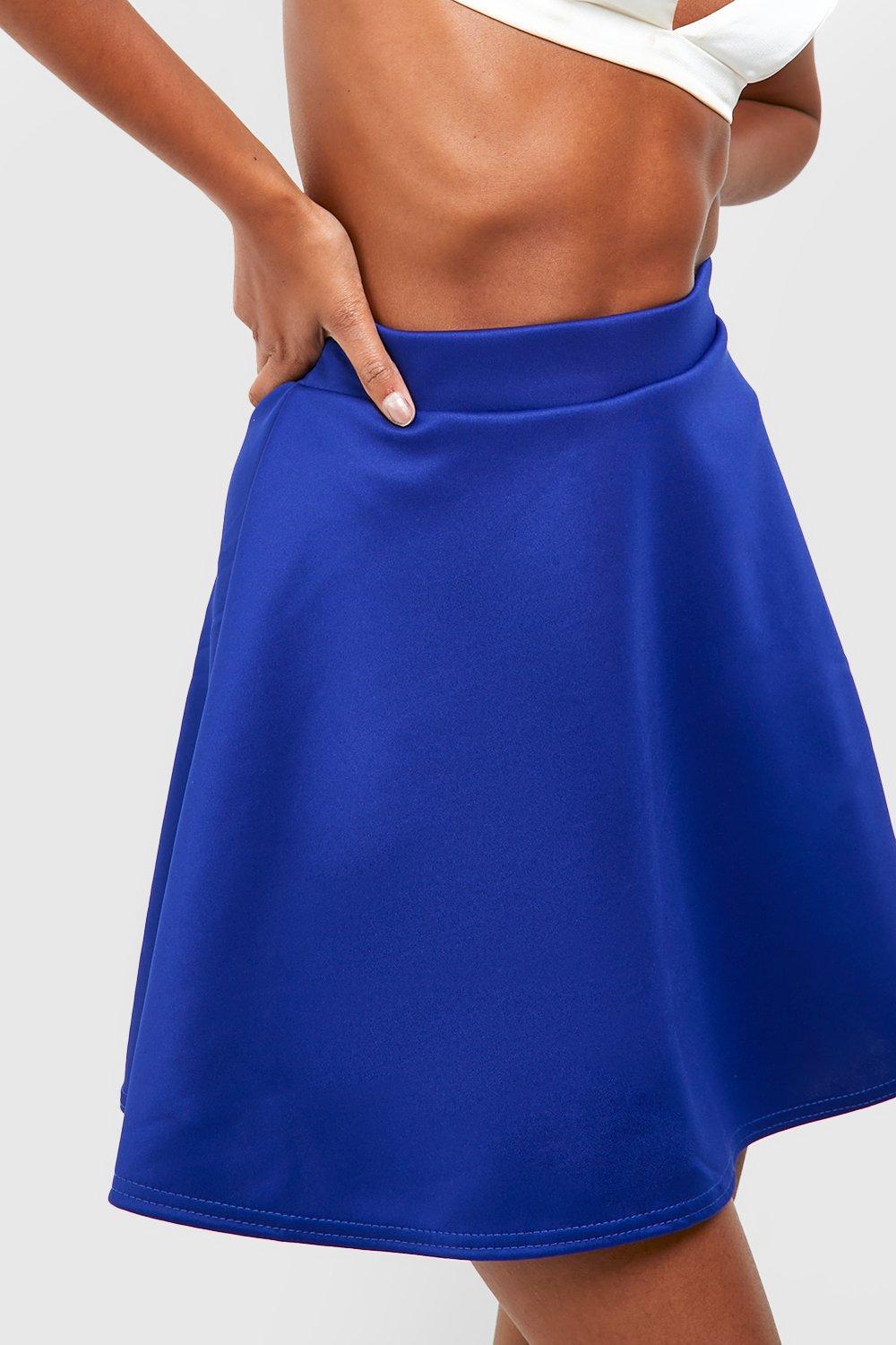 Basics High Waisted Micro Fit & Flare Skater Skirt