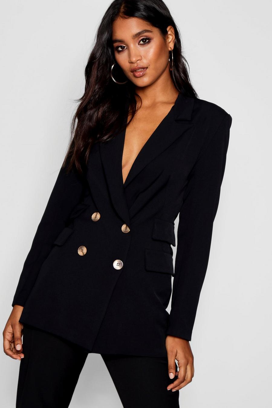 Double Pockets Double Breasted Blazer image number 1