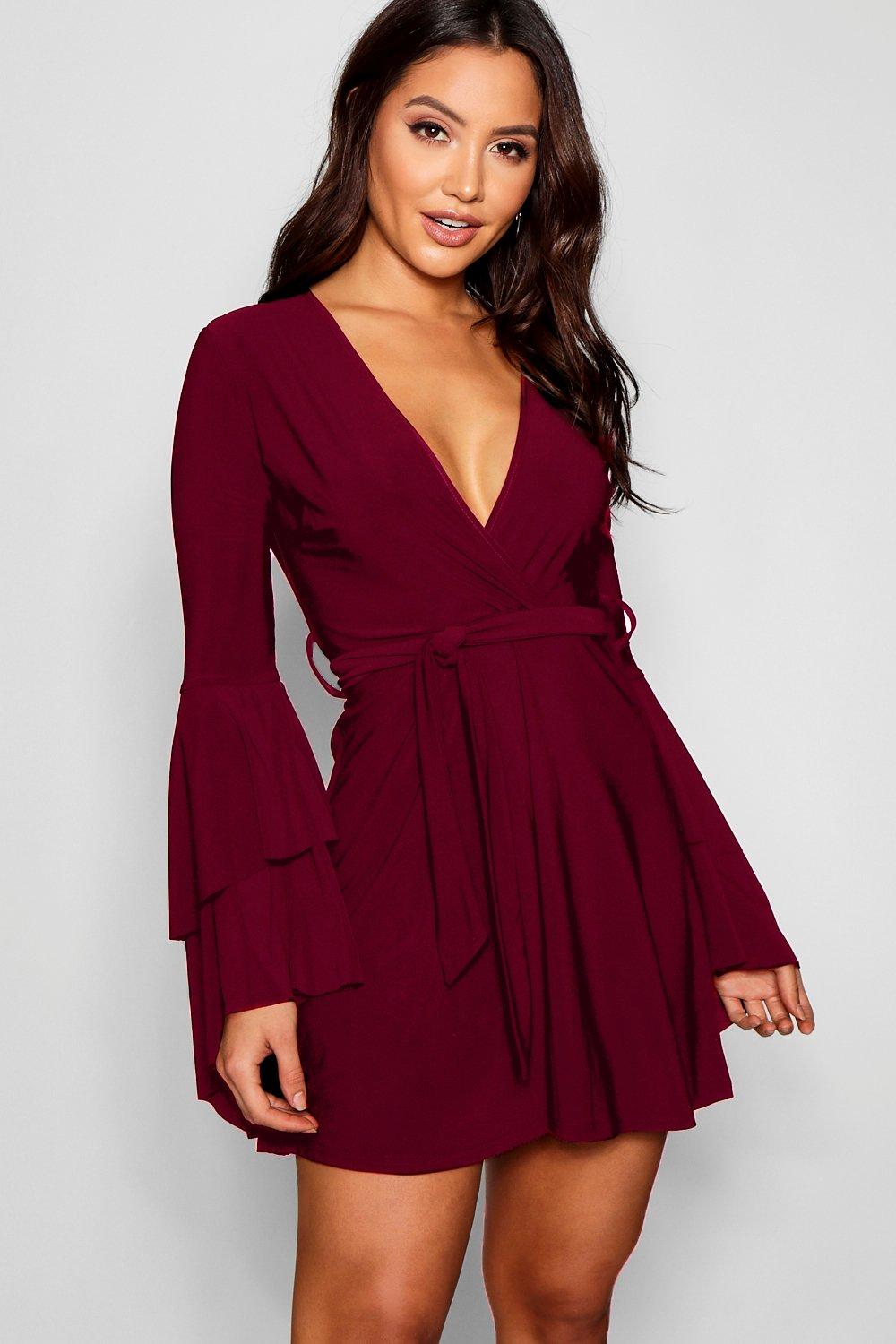 berry skater dress