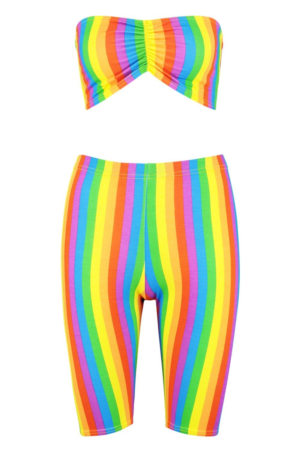 Boohoo rainbow sale shorts