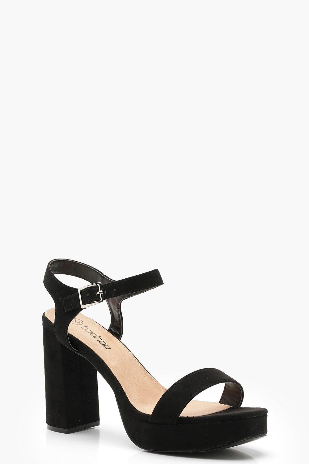 wide fit platform heel