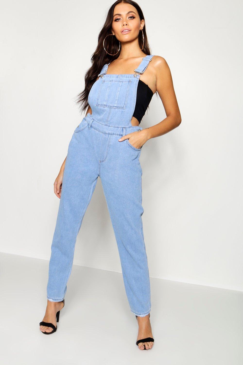 baggy denim dungarees