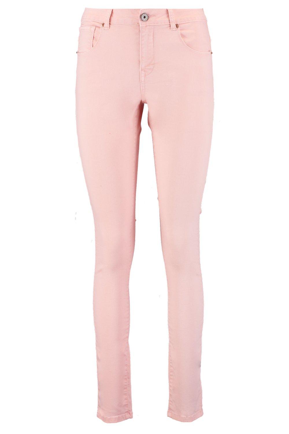 Pastel pink skinny jeans