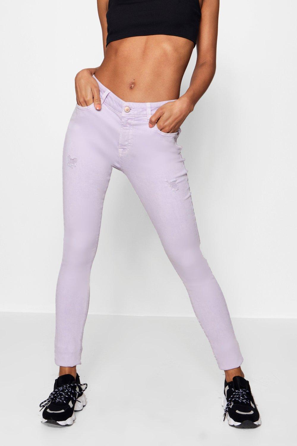 lilac skinny jeans