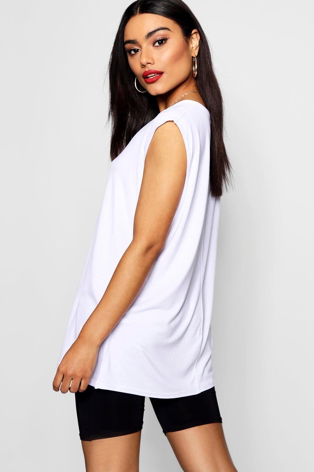 Basic Oversized Tank Top boohoo USA