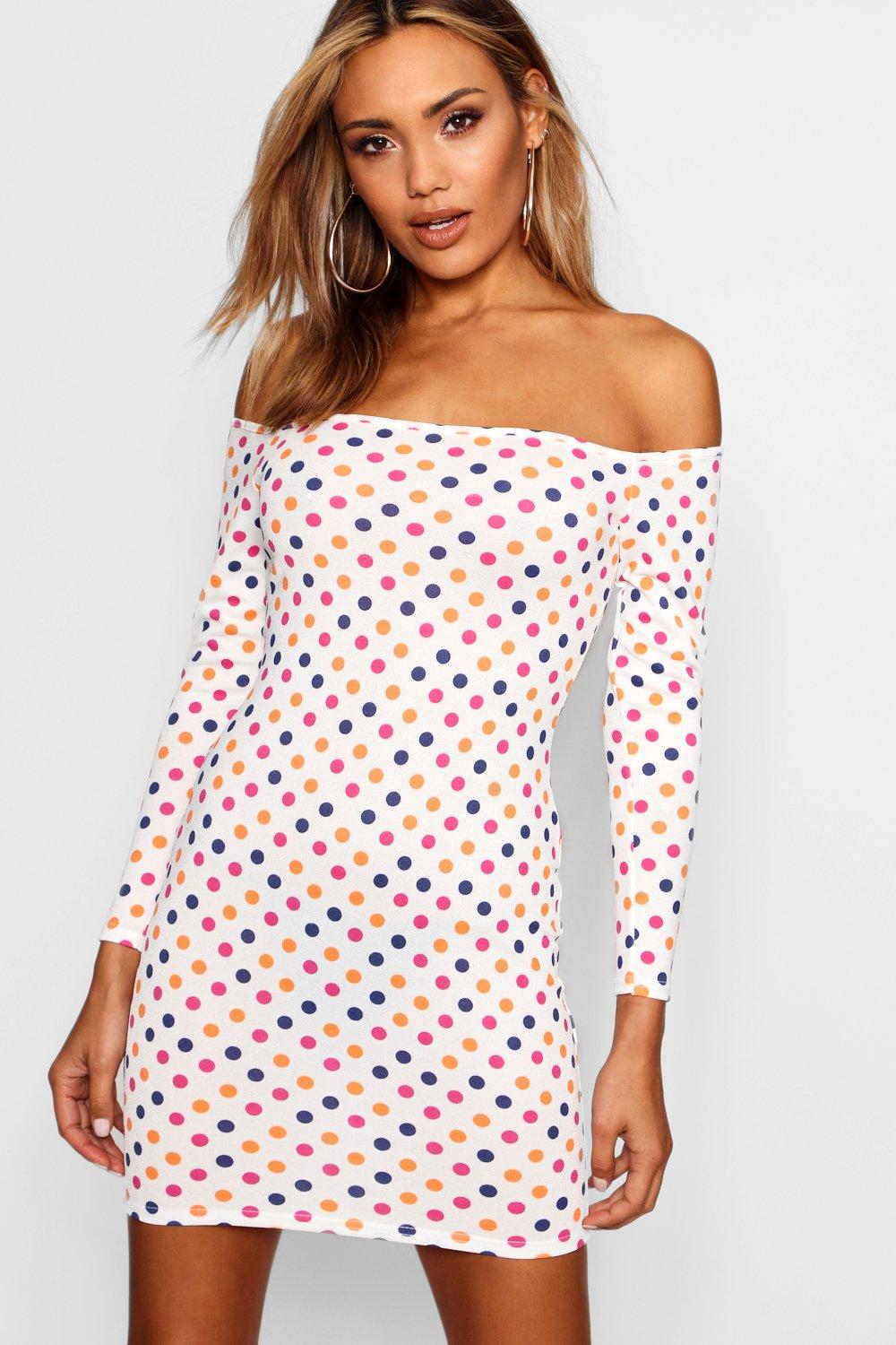 Rainbow polka hot sale dot dress