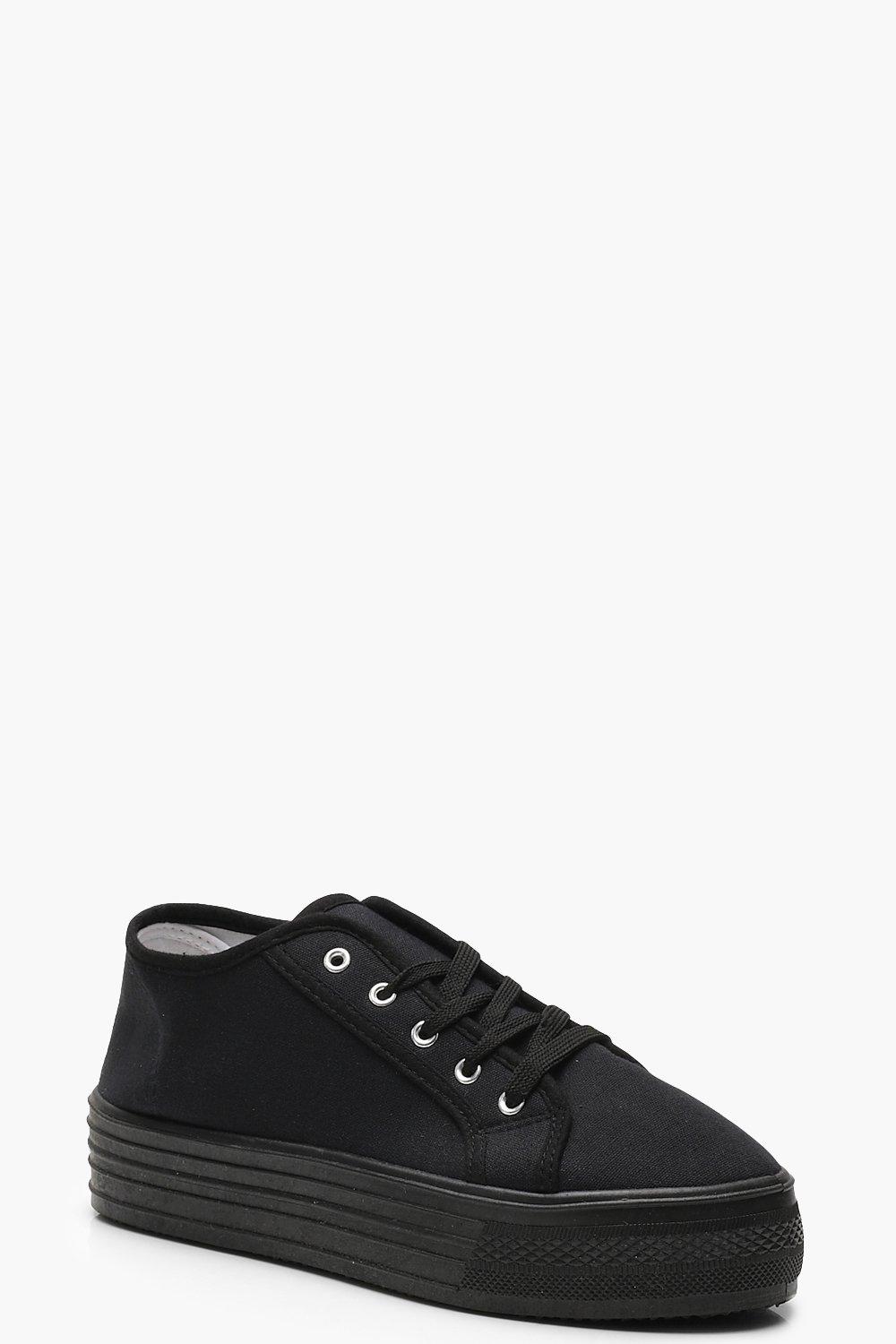 womens black canvas shoes