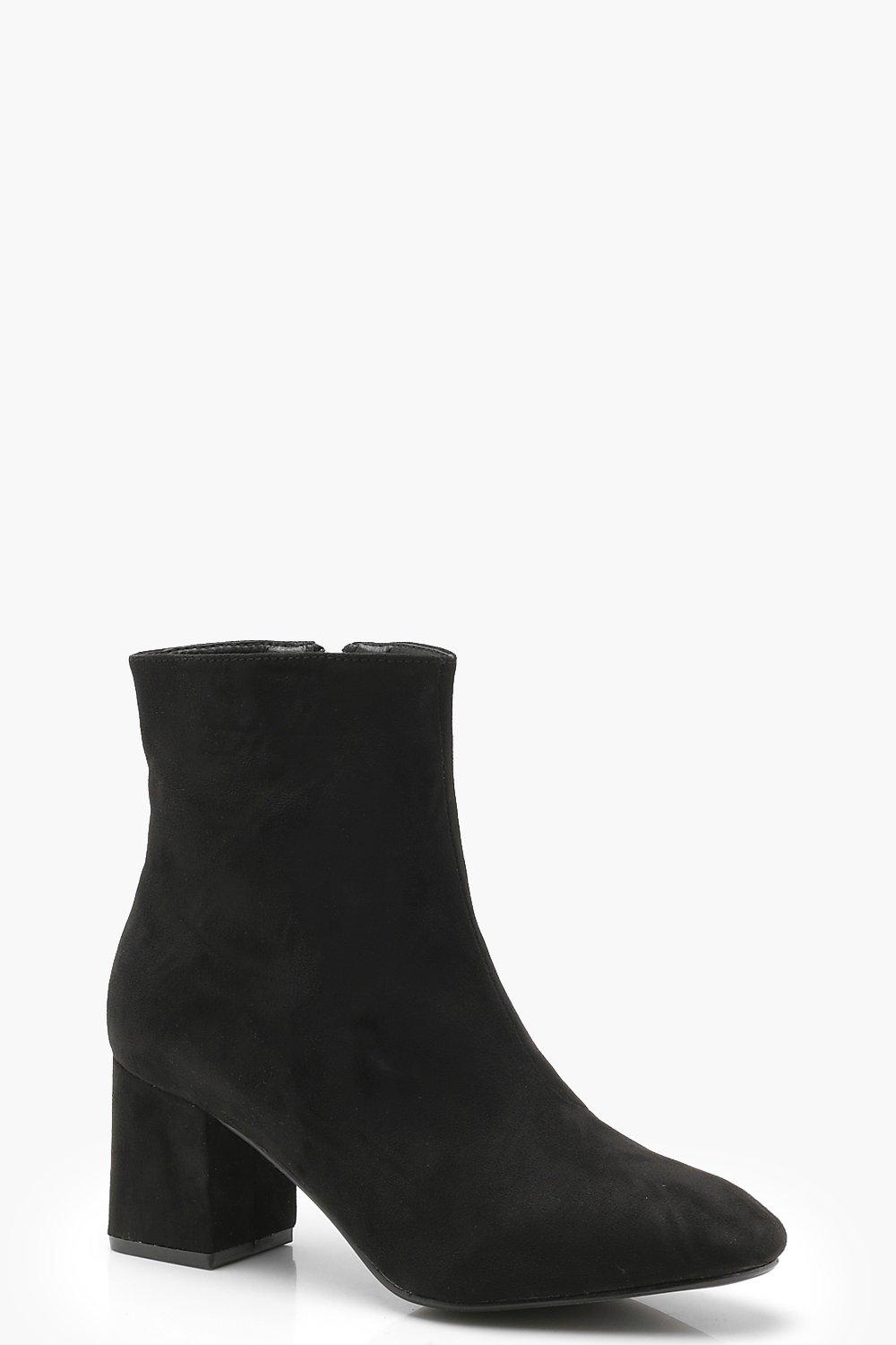 low block heel boots