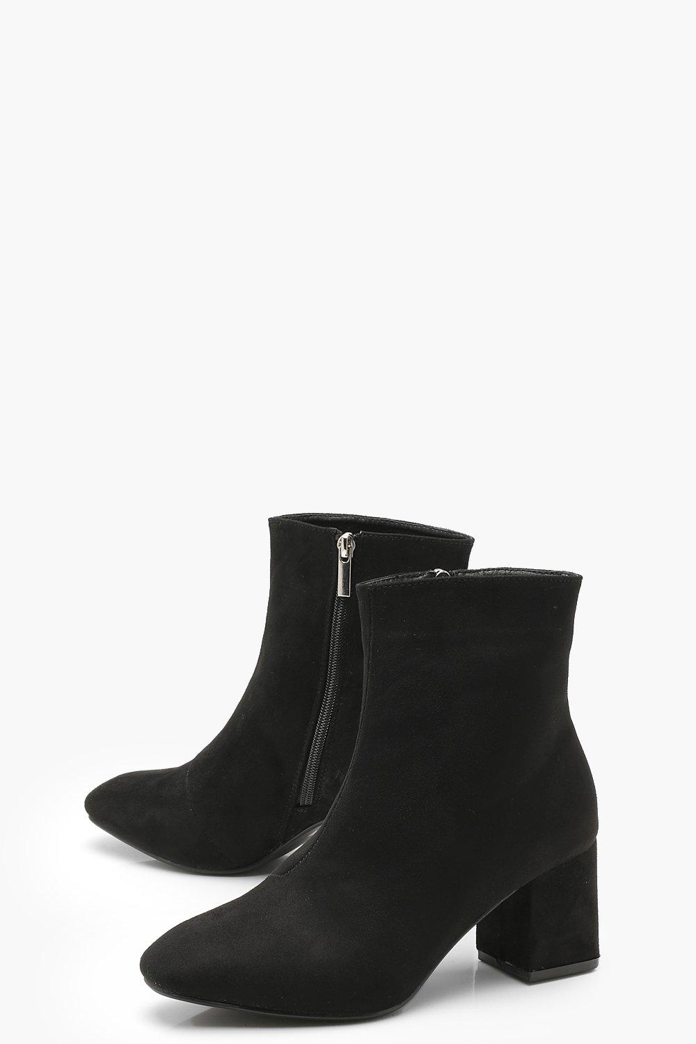 block heeled shoe boots