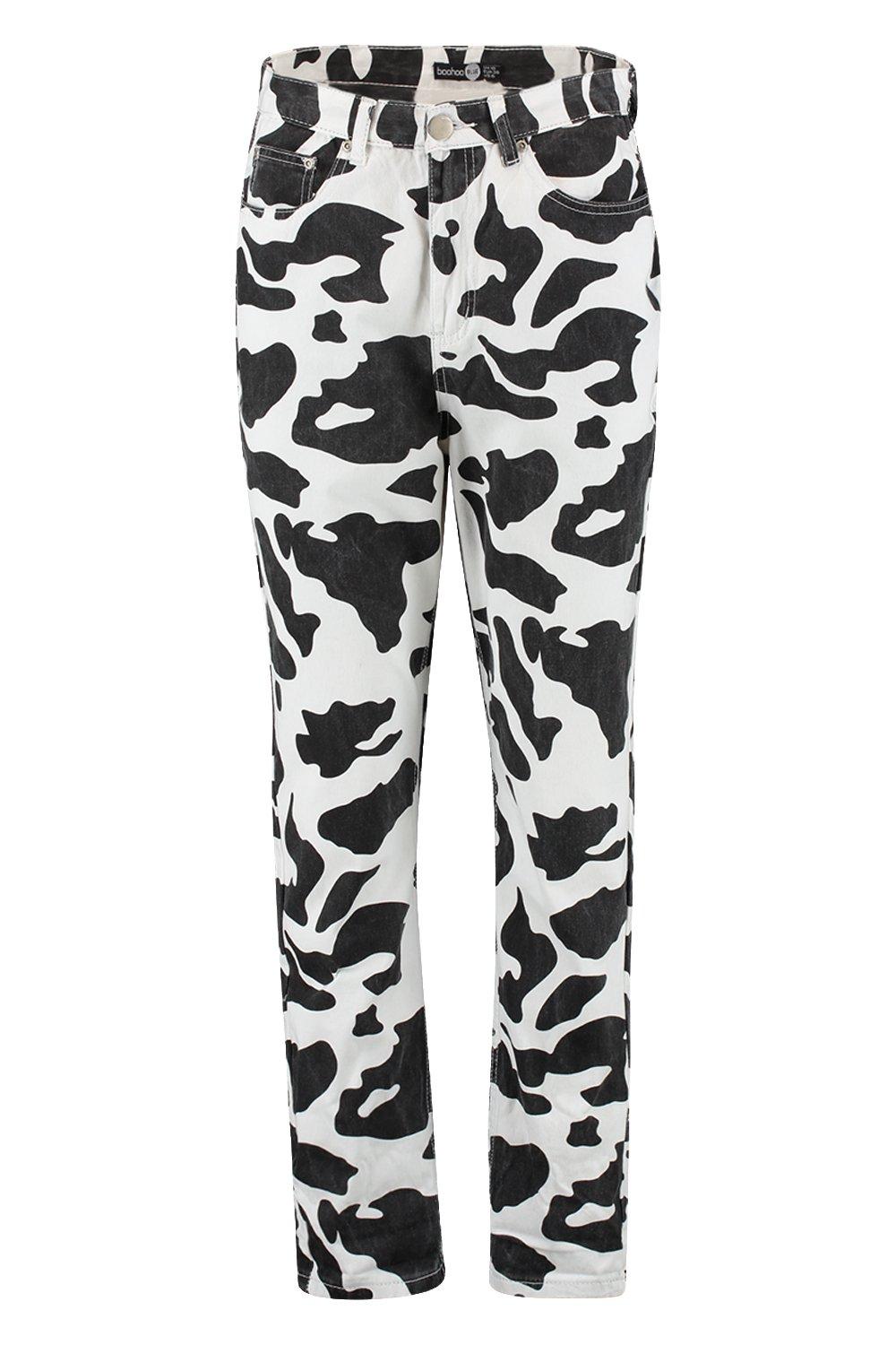 cow print jeans mens