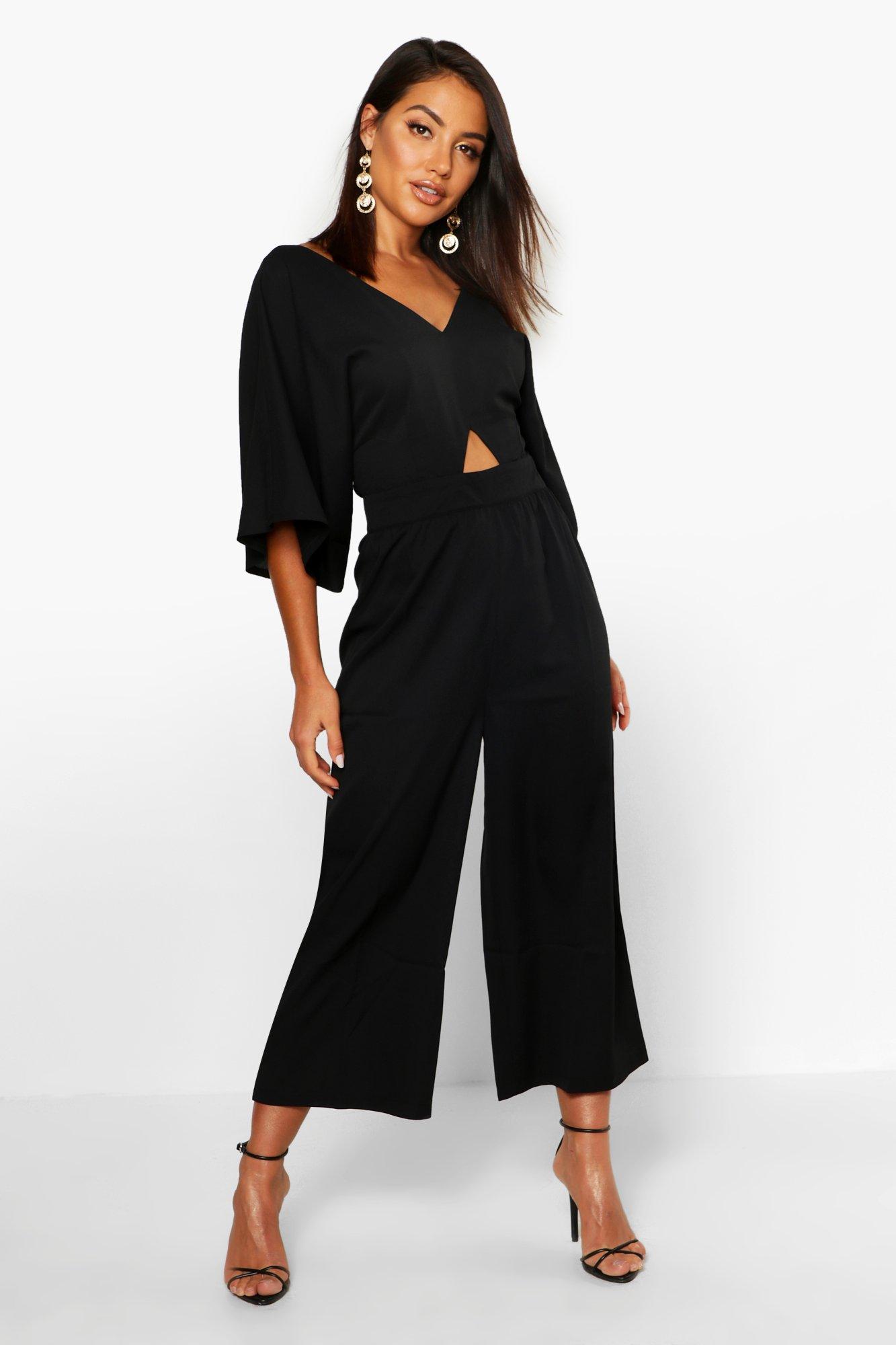 culotte jumpsuit with sleeves