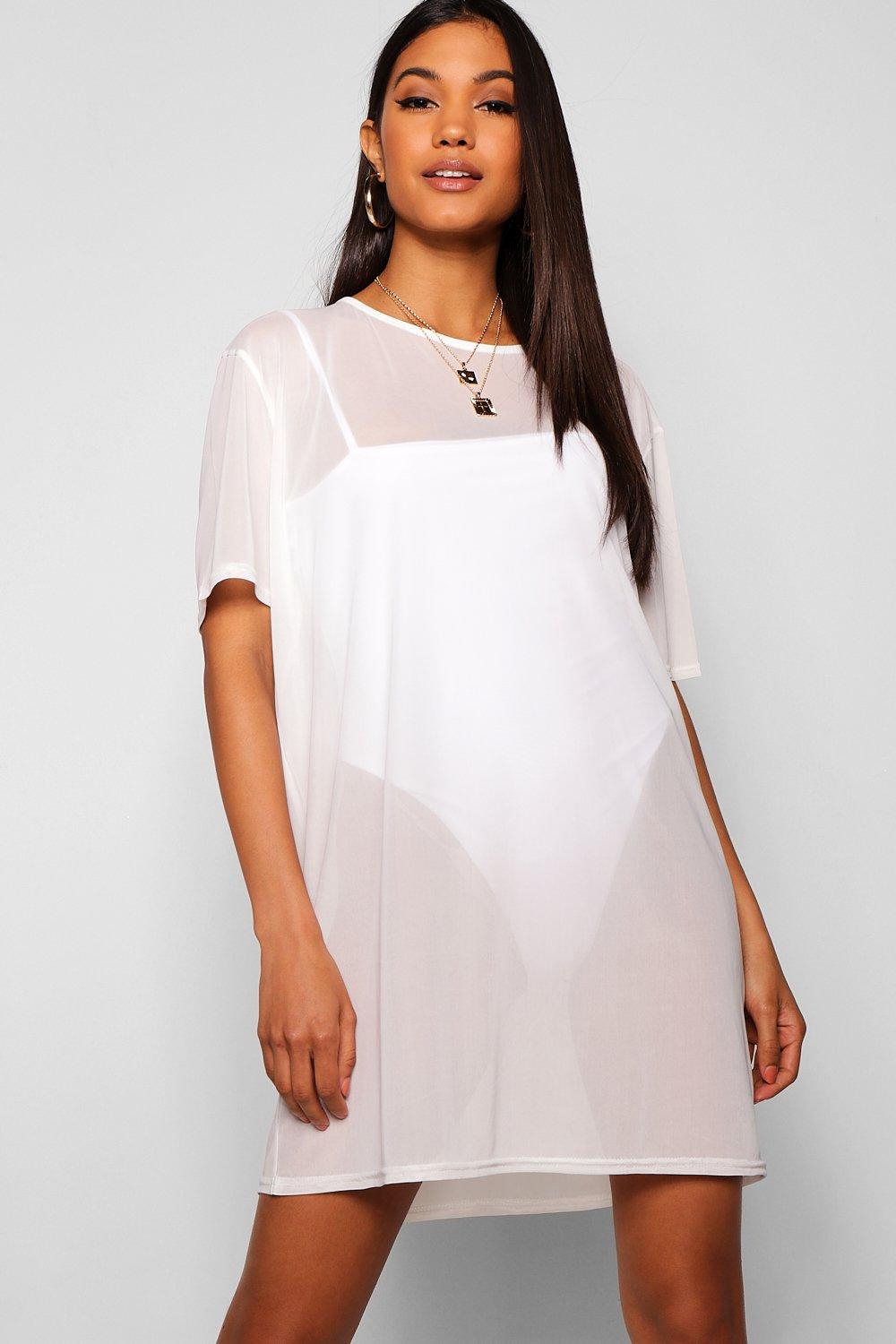 t shirt dress white