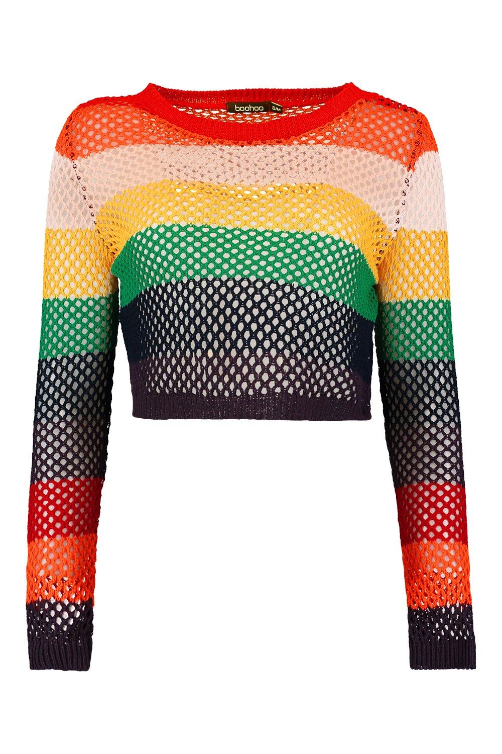 Boohoo hotsell rainbow jumper