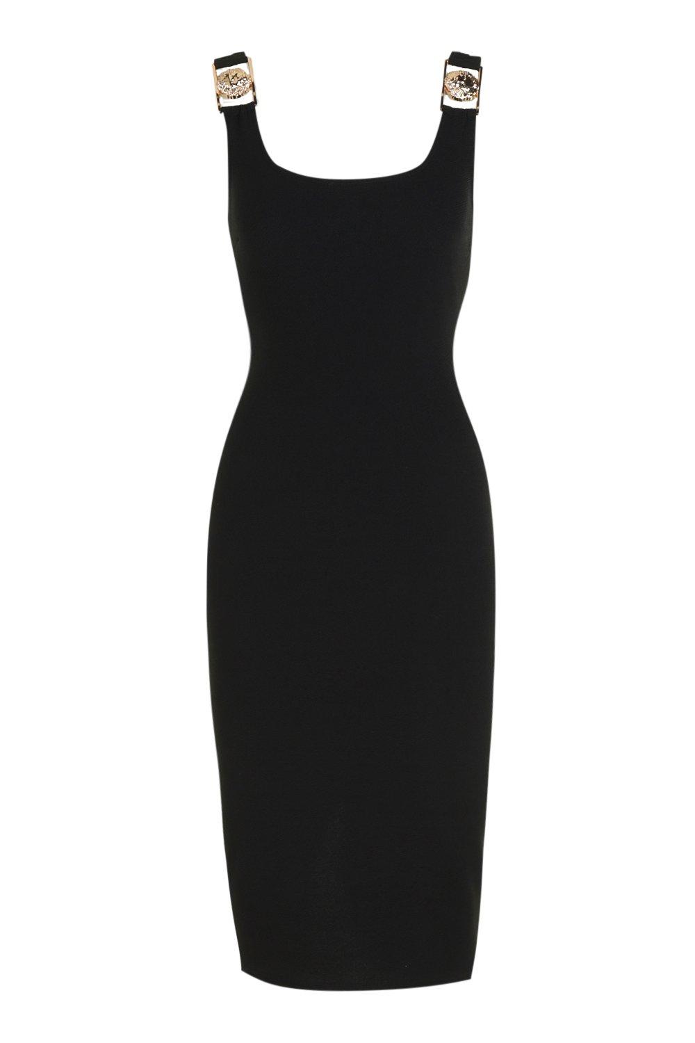 Boohoo lion hot sale emblem midi dress