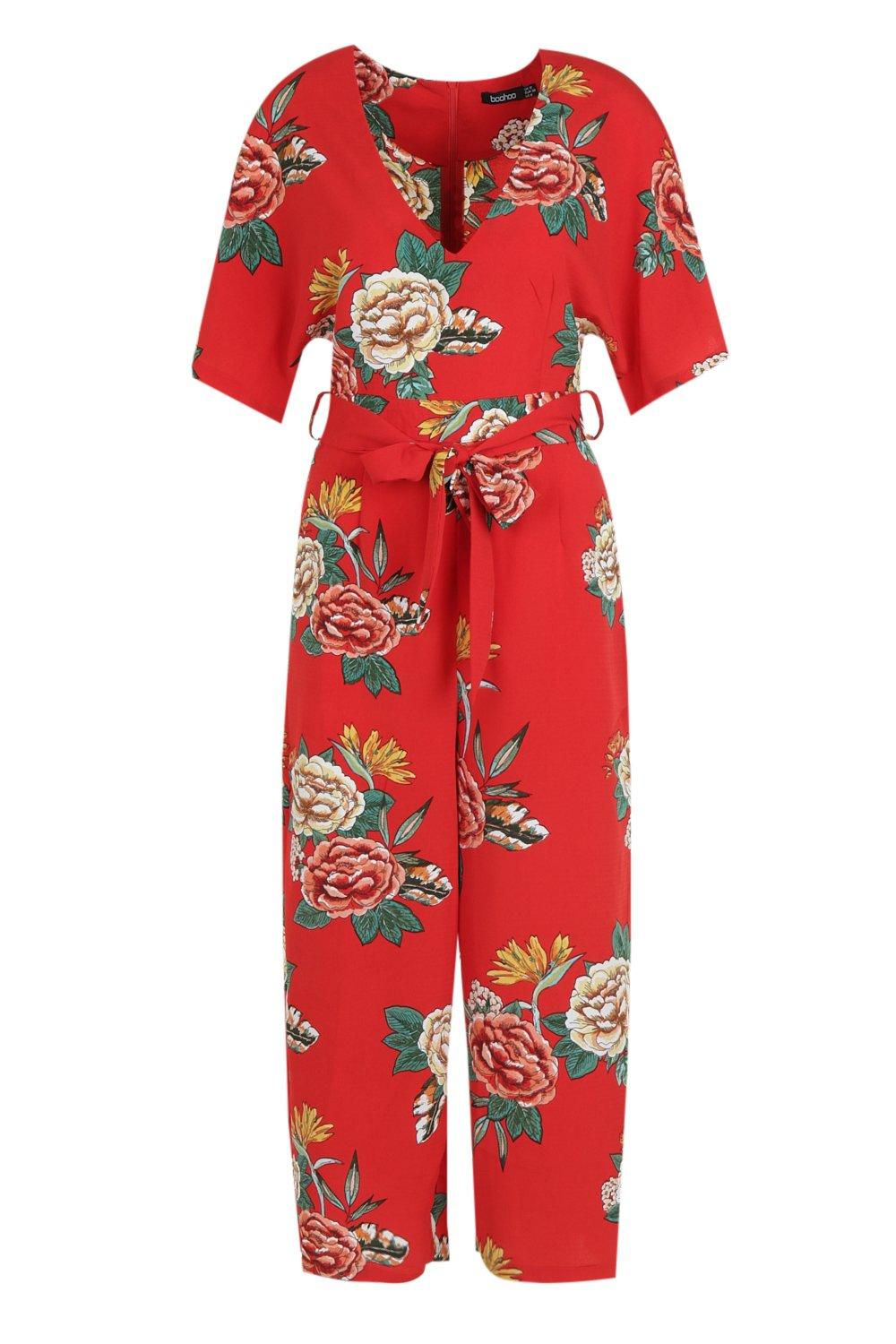 red flower jumpsuit