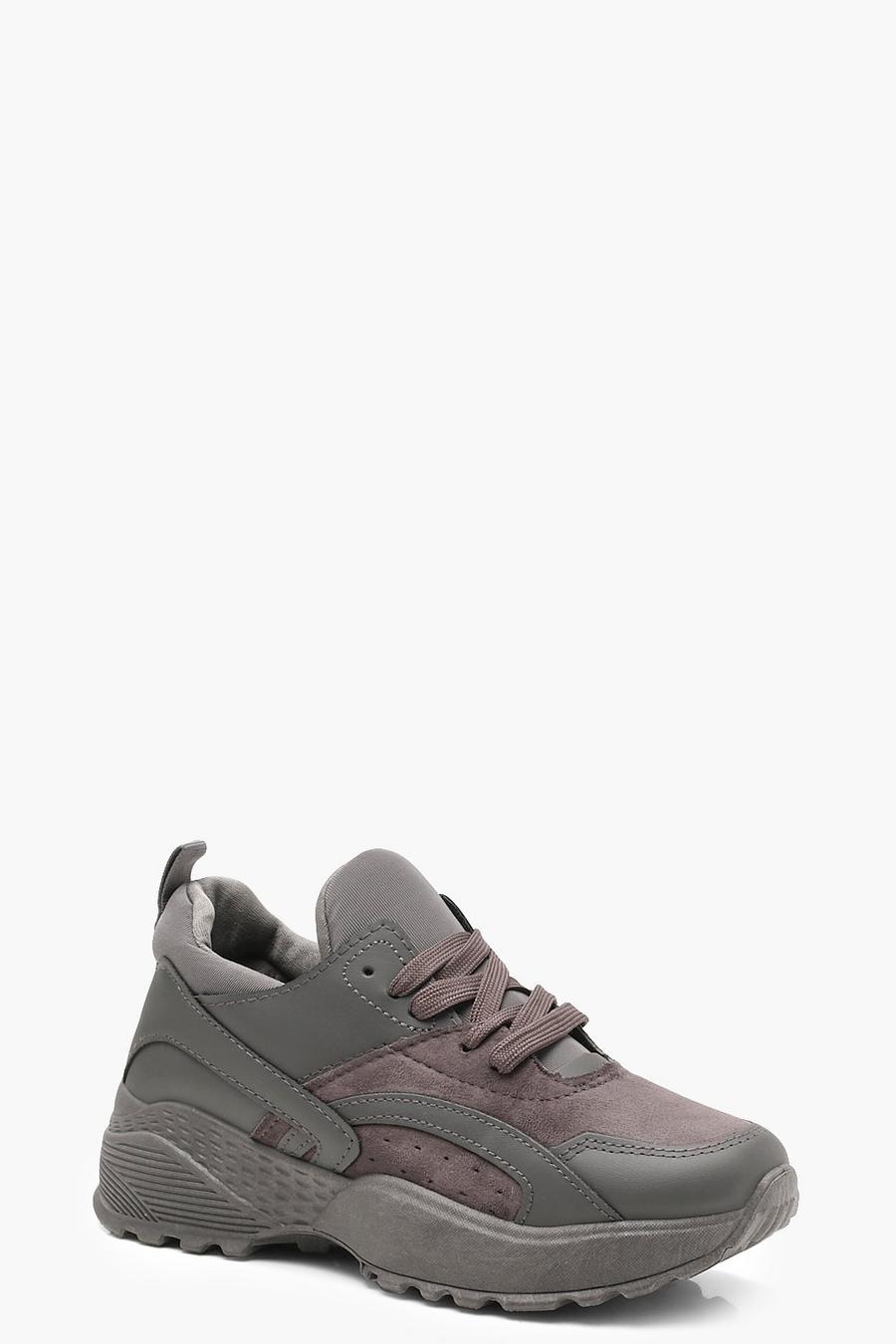 Grey Chunky Sneakers image number 1