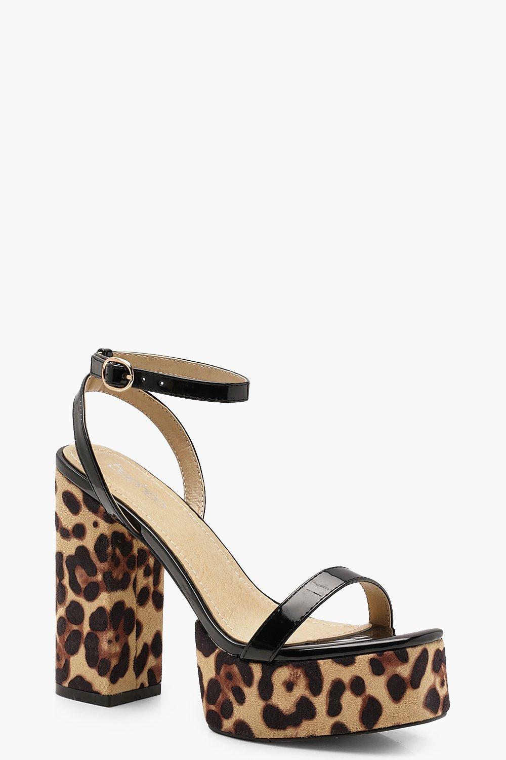 animal print platform shoes