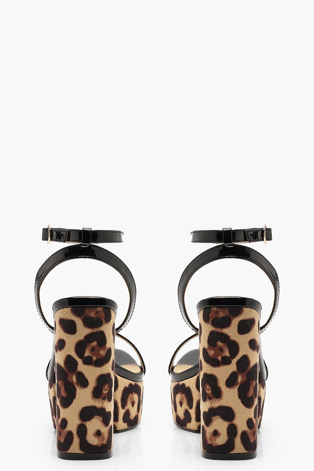 animal print platform shoes