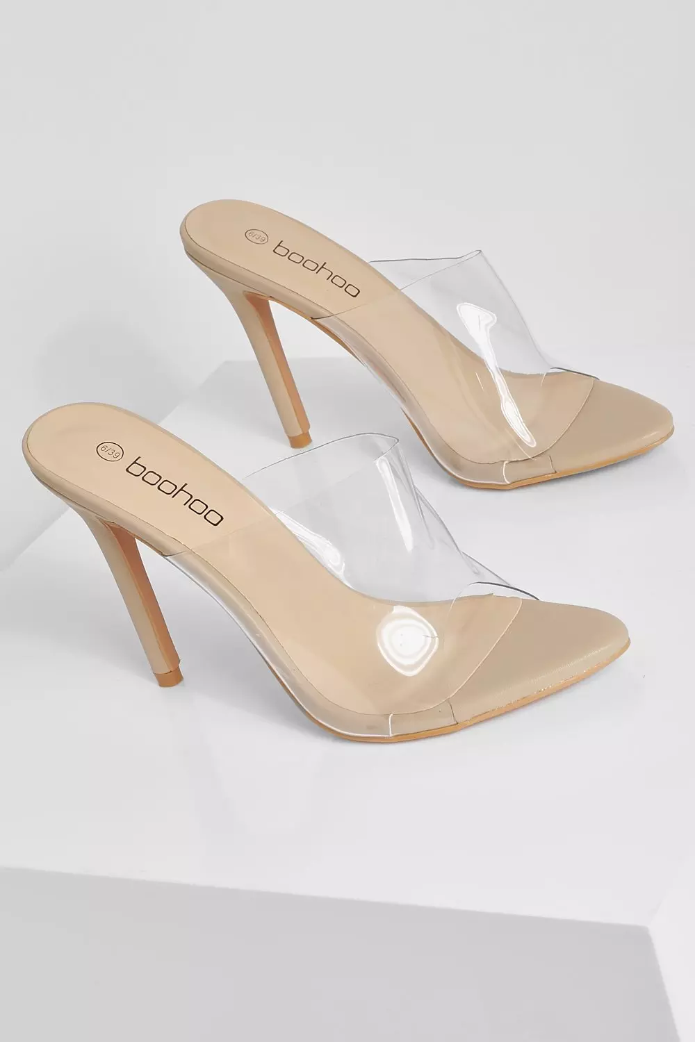 Nude deals pointed mules