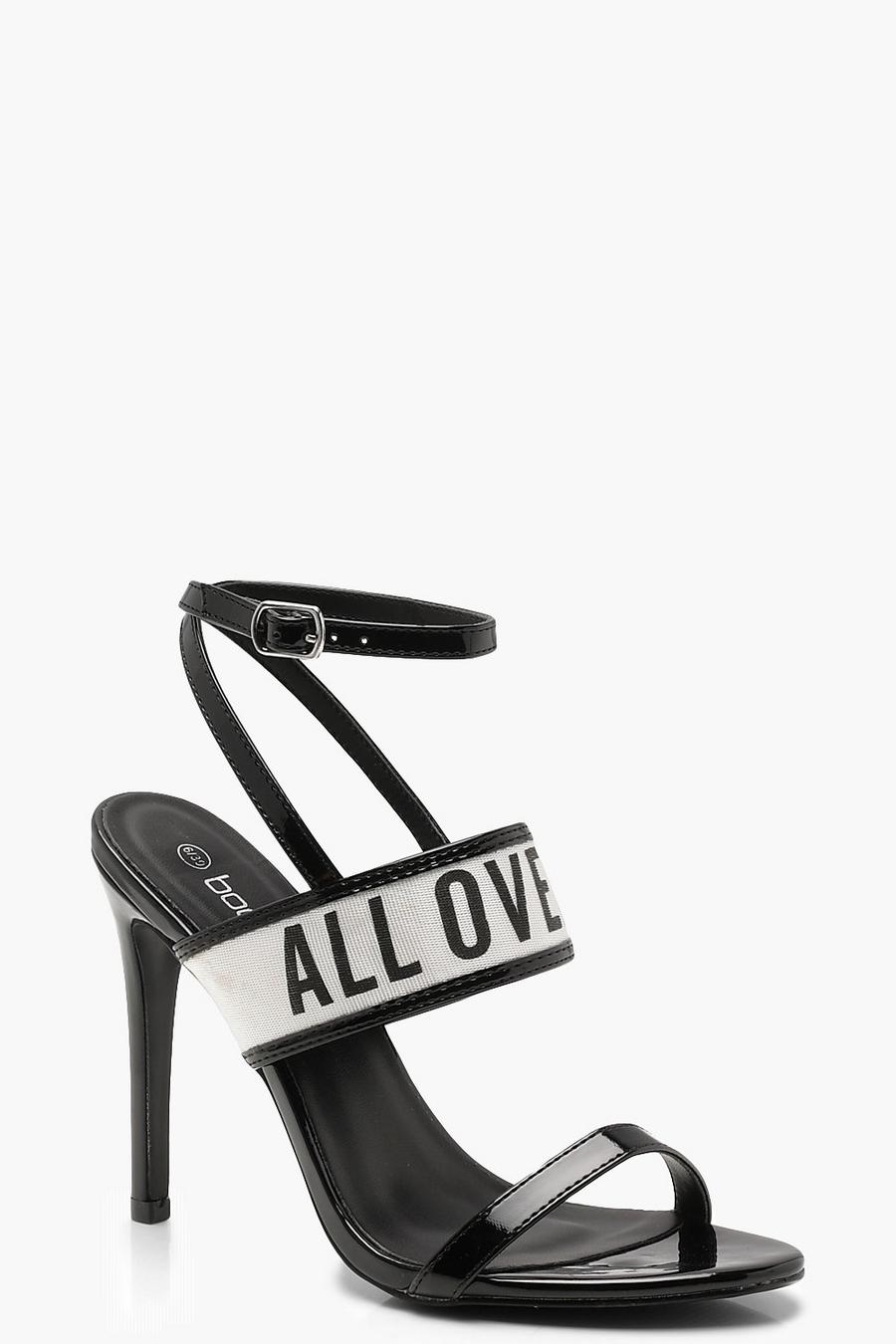 Slogan Strappy Heels image number 1